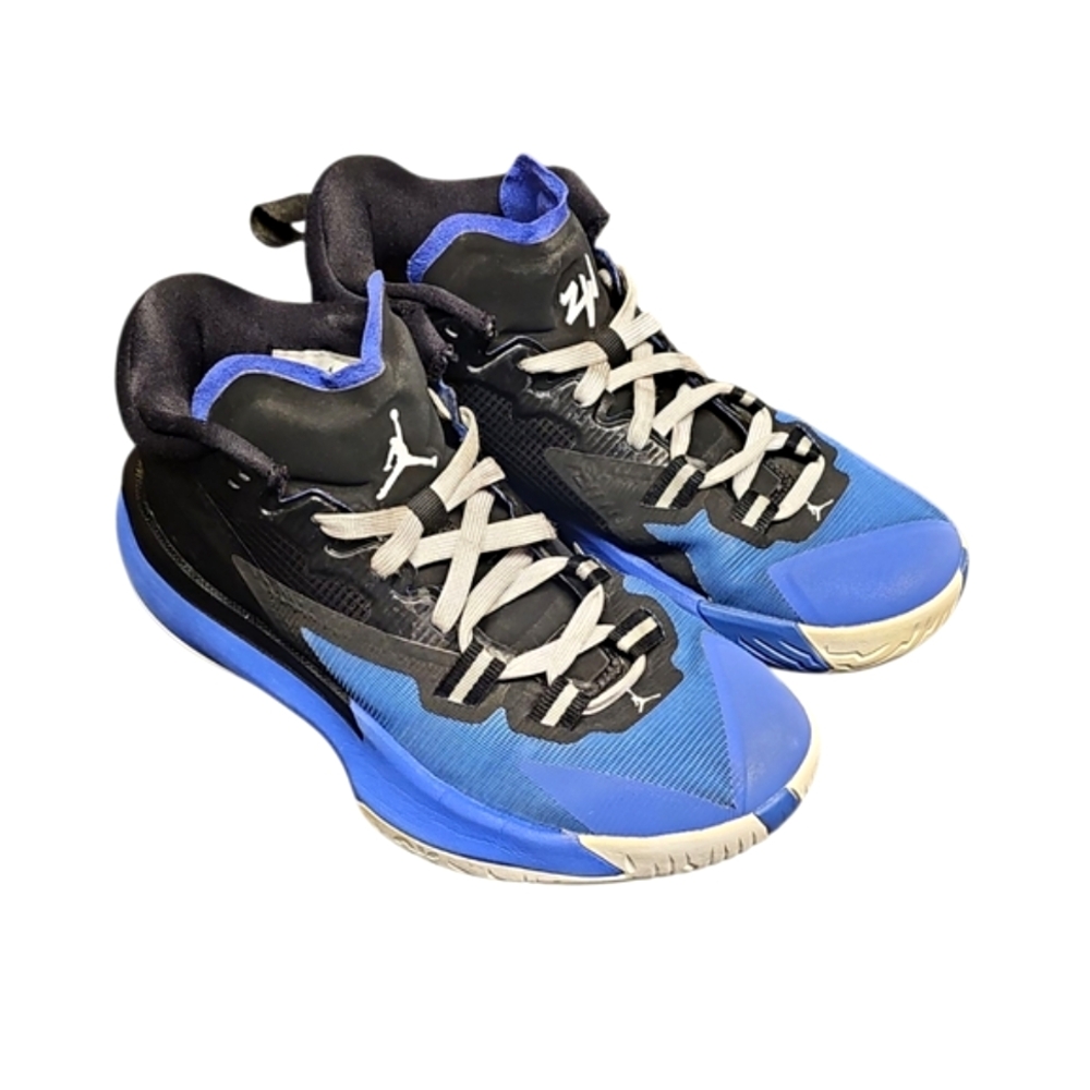 Nike Air Jordan Zion 1 Duke Black and Blue Basketball Shoes | Size 5.5Y